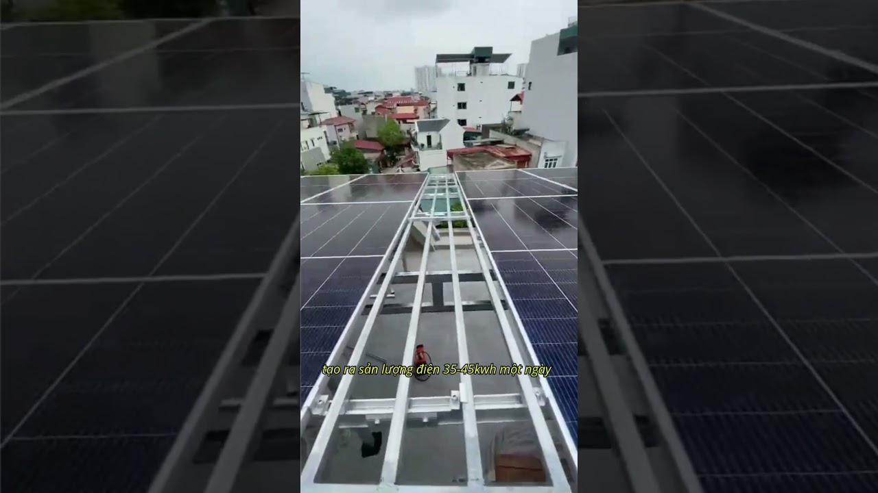 Hệ thống hòa lưới 10kwp tại Thanh Trì, Hà Nội #diennangluongmattroi #shorts