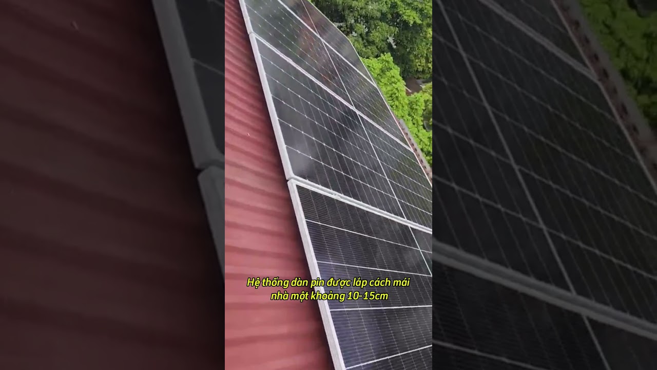 Hệ thống điện mặt trời hòa lưới 5kwp tại Phúc Đồng, Long Biên #dienmattroigiadinh #shorts