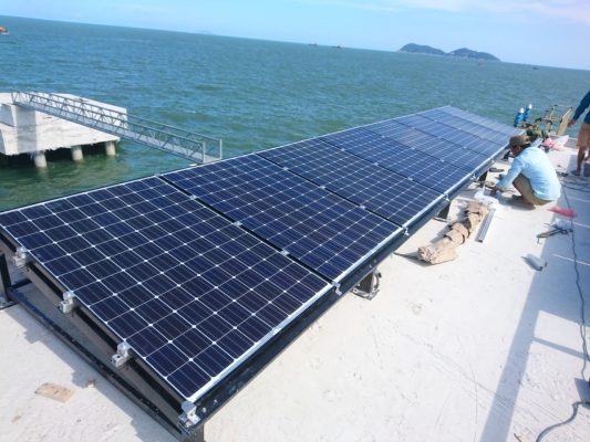 Điện Mặt Trời độc lập 15kwp Panasonic tại Cầu cảng DKC Nghệ An