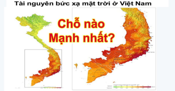 bản đồ bức xạ ở Việt Nam