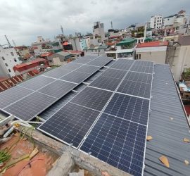 Công trình 10.3kwp 23 tấm pin SU-02 tại Lạc Long Quân, Hà Nội
