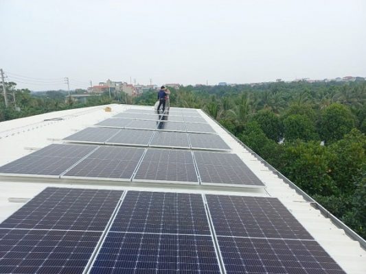 Công trình 12Kwp lưu 15Kwh nhà anh Hải ở Thành Đa, Phúc Thọ, Hà Nội