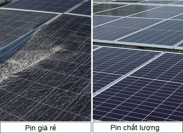 so sánh điện năng lượng mặt trời giá rẻ với chất lượng
