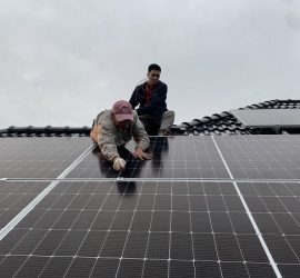 Lắp đặt hệ thống điện mặt trời 5kw tại Quỳnh Phụ, Thái Bình
