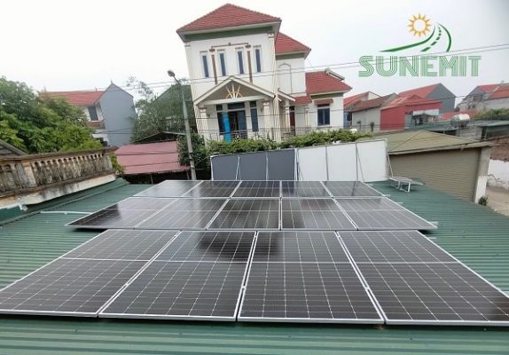 Hệ thống 8kwp lưu 15 số tại Sơn Đông, Vĩnh Phúc