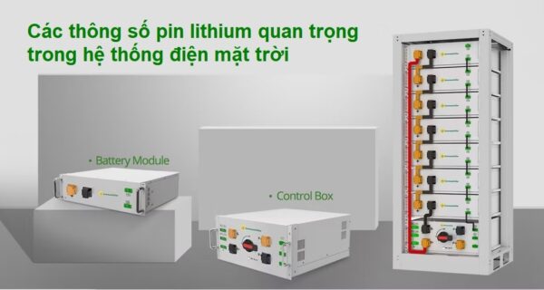 Các thông số pin lithium quan trọng trong hệ thống điện mặt trời