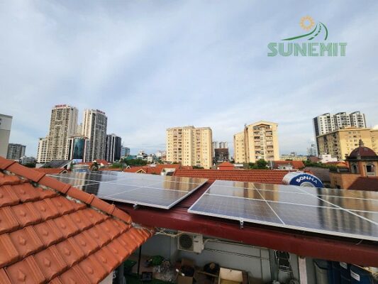 Hệ thống hòa lưới 7kwp tại Mỹ Đình, Hà Nội