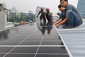 Lắp đặt hệ điện mặt trời hòa lưới 20kWp N-Type tại Hoàng Quốc Việt